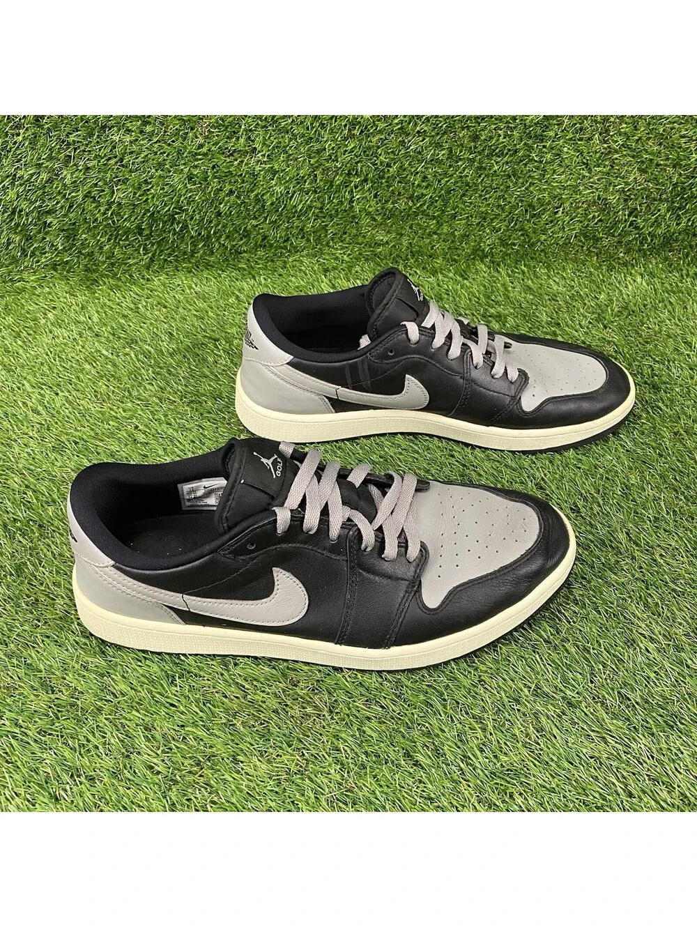 Nike Air Jordan Retro One 1 Golf Low Shadow Black Gray White Mens Size 12